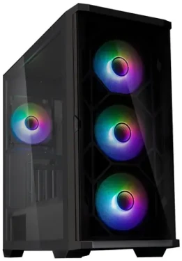 Zalman Z10 Duo černá / ATX / 2x USB 3.0 + 1x USB-C / 4x 120mm ARGB / bez zdroje / průhledná bočnice (Z10 Duo)