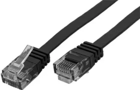 MicroConnect CAT6 U/UTP 0.5m CCA černá / PVC / AWG 26/7 / CCA (B-UTP6005S)