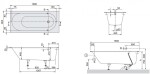 VILLEROY & BOCH - Oberon Vana Solo 180x80x47 cm, Quaryl, bílá UBQ180OBE2V-01