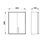 SAPHO - BIGFLOW EVO bezdotykový elektrický osoušeč rukou 220-240V, 2050W, 222x286x100, ABS/bílá 01491.W