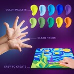 OKTO Malování hmotou podle čísel motiv "Malý princ noční obloha" 29x29 cm, OKTO, W051111