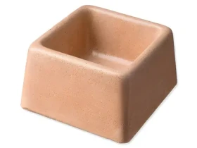 BE-MI Miska beton čtvercová / Miska pro hlodavce / Beton / 8 x 8 cm (465-48)