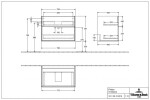 VILLEROY & BOCH - Finion Umyvadlová skříňka, 80x59x50 cm, 2 zásuvky, Glossy White F01000GF