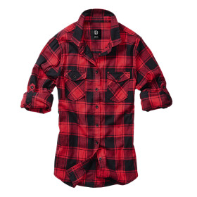 Brandit Košile Ladies Amy Flanell Shirt červená | černá 6XL