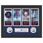 Obraz Colorado Avalanche NHL 2022 Stanley Cup Champion Tickets Silver Coins