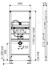 SCHELL - Montus Montážní modul k pisoáru 030890099