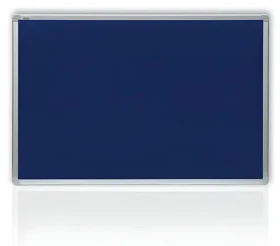 2x3 Filcová tabule v hliníkovém rámu 200x100 cm modrá / Tabule / textilní povrch / nehořlavá