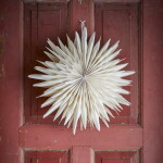Bloomingville Závěsná svíticí hvězda Elijas White 50 cm, bílá barva, papír
