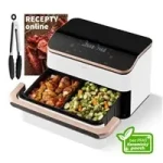 Cosori Dual Blaze TwinFry SMART bílá / Horkovzdušná fritéza / 2800 W / 10 L / keramika (CAF-TF101S-WEUR)