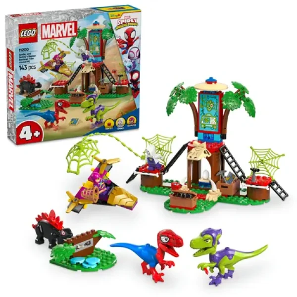 LEGO® | Marvel 11200 Spidey, Gobby a raptoří bitva na základně na stromě