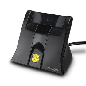 AXAGON CRE-SM4 černá / čtečka Smart čipových a dalších karet / podpora eObčanka (CRE-SM4)