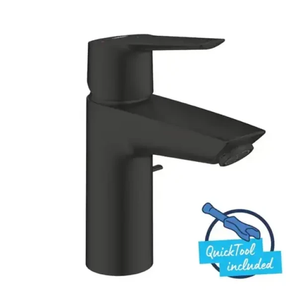 Grohe QuickFix Start - Umyvadlová baterie s výpustí studený start matná černá (311372432)