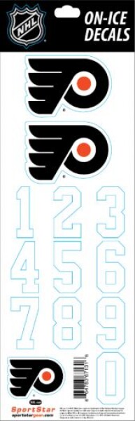 Sport Star Samolepky na helmu Philadelphia Flyers NHL Decals White