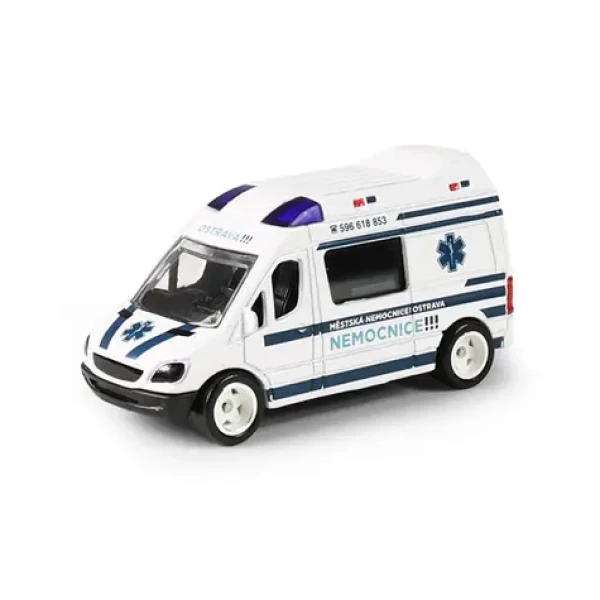 RAPPA 250925 Kovové auto sanitka Městská nemocnice Ostrava 7 cm