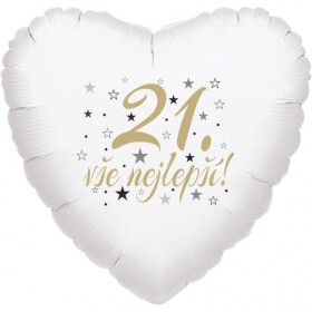 21. narozeniny balónek srdce Balonky.cz 21. narozeniny balónek srdce Balonky.cz