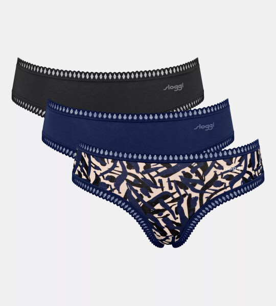 Dámské kalhotky GO Crush Hipster C3P - BLUE - modré M008 - SLOGGI BLUE XXL