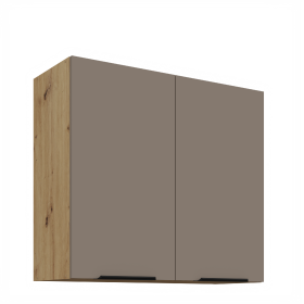 Horní skříňka Aria 80 G-72 2F Barva korpusu: Dub artisan, Barva dvířek: TA - Sandgrau AFM