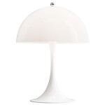 Louis Poulsen Přenosná lampa Panthella 250 Opal White, bílá barva