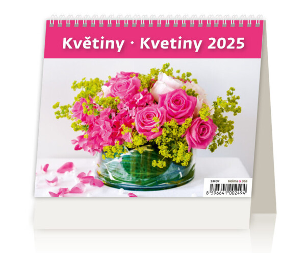 Květiny 2025 stolní kalendář