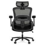 Kancelářská židle, houpací mechanismus, černá látka, KA-N1313 BK