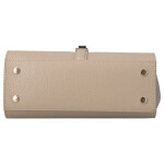 Elegantní dámská kožená kabelka do ruky Alina, tmavě béžová