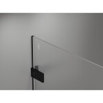 MEXEN/S - Lunar-F Duo sprchový kout skládací dveře 85 x 75 cm, transparent, černá 836-085L-075P-70-00