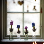 Strömshaga Váza Hyacinth Elsa Small, čirá barva, sklo