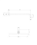 OMNIRES - SLIMLINE hlavová sprcha včetně ramena, o25 cm nikl /NI/ WGSET1NI