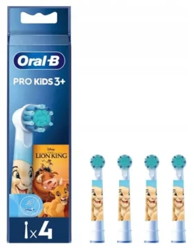 NoName Pro Kids Lion King / Náhradní hlavice pro dětský kartáček Oral-B / 4 ks
