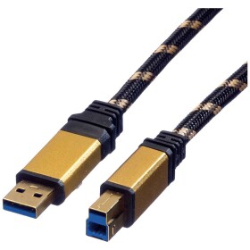 Roline USB kabel USB 3.2 Gen1 (USB 3.0 / USB 3.1 Gen1) USB-A zástrčka, USB-B zástrčka 1.80 m vícebarevná stíněný 11.02.8902