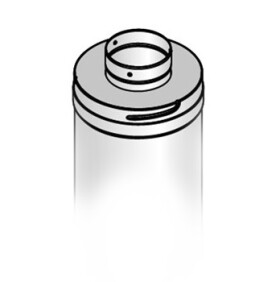 Horní koncová část komínu pro ocelový komín CZSHP-640L