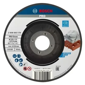 BOSCH Řezný kotouč na kámen 125 mm / Řezný kotouč / Otvor 22,23 mm / Síla 2,5 mm / C 30 S BF (2608603174)