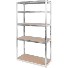 STREND PRO 2212302 Regál kovový, MDF, 5 polic, 180x 90x40cm, max. 175kg/police RAT40 MS