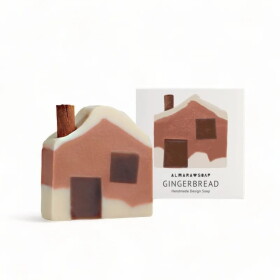 Almara Soap Designové mýdlo Gingerbread, hnědá barva