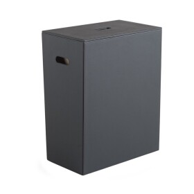 Gedy - LUXURY koš na prádlo 49,5x61,8x29cm, černá 103714