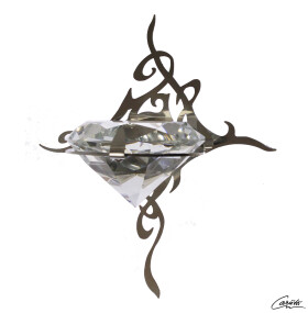 Cariitti osvětlení DIAMANT KIHLA nerez, fitinka C1545830L