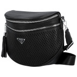 Trendy dámská koženková ledvinka Ida, černá