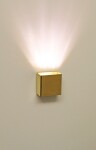Cariitti SY SQ nástěnné osvětlení, zlatá, fitinka C1545076L