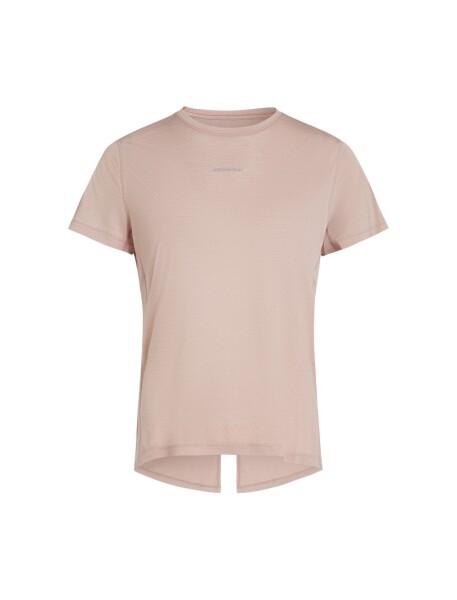 Dámské merino triko s krátkým rukávem ICEBREAKER Wmns 125 Cool-Lite Speed SS Slit Back Tee, Pink Quartz velikost: S