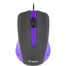 YENKEE Suva fialová / Optická myš / 1000 DPI / 3 tlačítka / USB / 1.25 m (8590669176915)