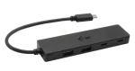 I-tec USB-C Metal HUB 4 Port / USB hub / 2x USB-C / 2x USB 3.0 / Integrovaný kabel USB-C (C31HUBMETAL2A2C)