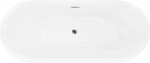 MEXEN - LOTOS volně stojící vana 140x75, bílá bez krytky přepadu a zátky 52051407700-SS
