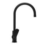 Dřezová baterie SAT Project s otočným ramínkem černá matná SATBSPRO280C SATBSPRO280C