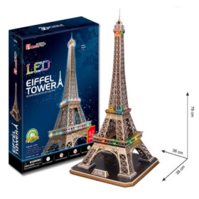 Puzzle 3D Eiffelova věž led 82 dílků