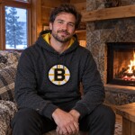 Mitchell & Ness Pánská mikina Boston Bruins NHL Snow Washed Fleece Hoodie Bruins Velikost: M