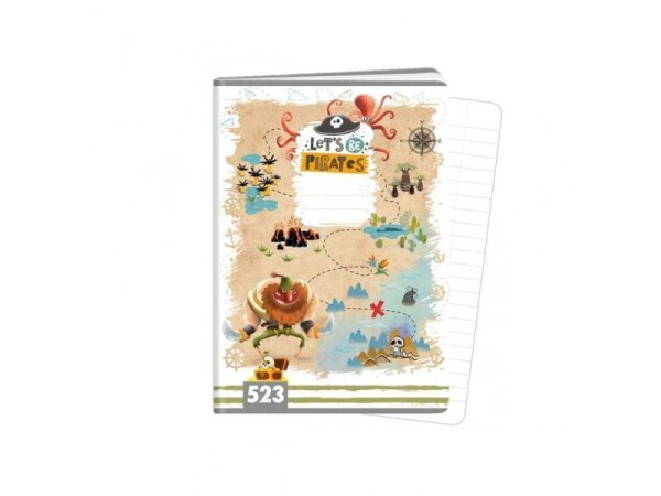 Sešit A5, 20 listů, typ 523 Let’s be Pirates