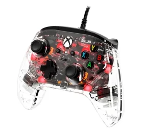 HyperX Clutch Gladiate průhledná / Gamepad / Xbox / drátový / RGB podsvícení (7D6H2AA)