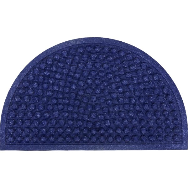 House Doctor Rohožka Half Round Blue, modrá barva, plast