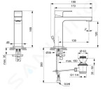 IDEAL STANDARD - Edge Umyvadlová baterie Grande Slim s výpustí, chrom A7106AA