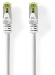 Nedis CAT7 S/FTP bílá / Síťový kabel / RJ45 - RJ45 / 0,5 m / LSZH / Snagless (CCGL85420WT05)